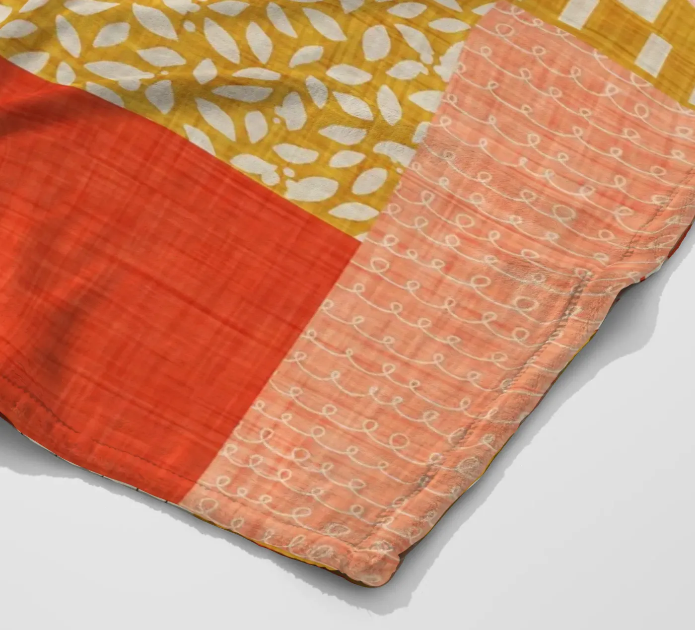 Faux-Textured Patchwork Fleecedecke von susanacosta