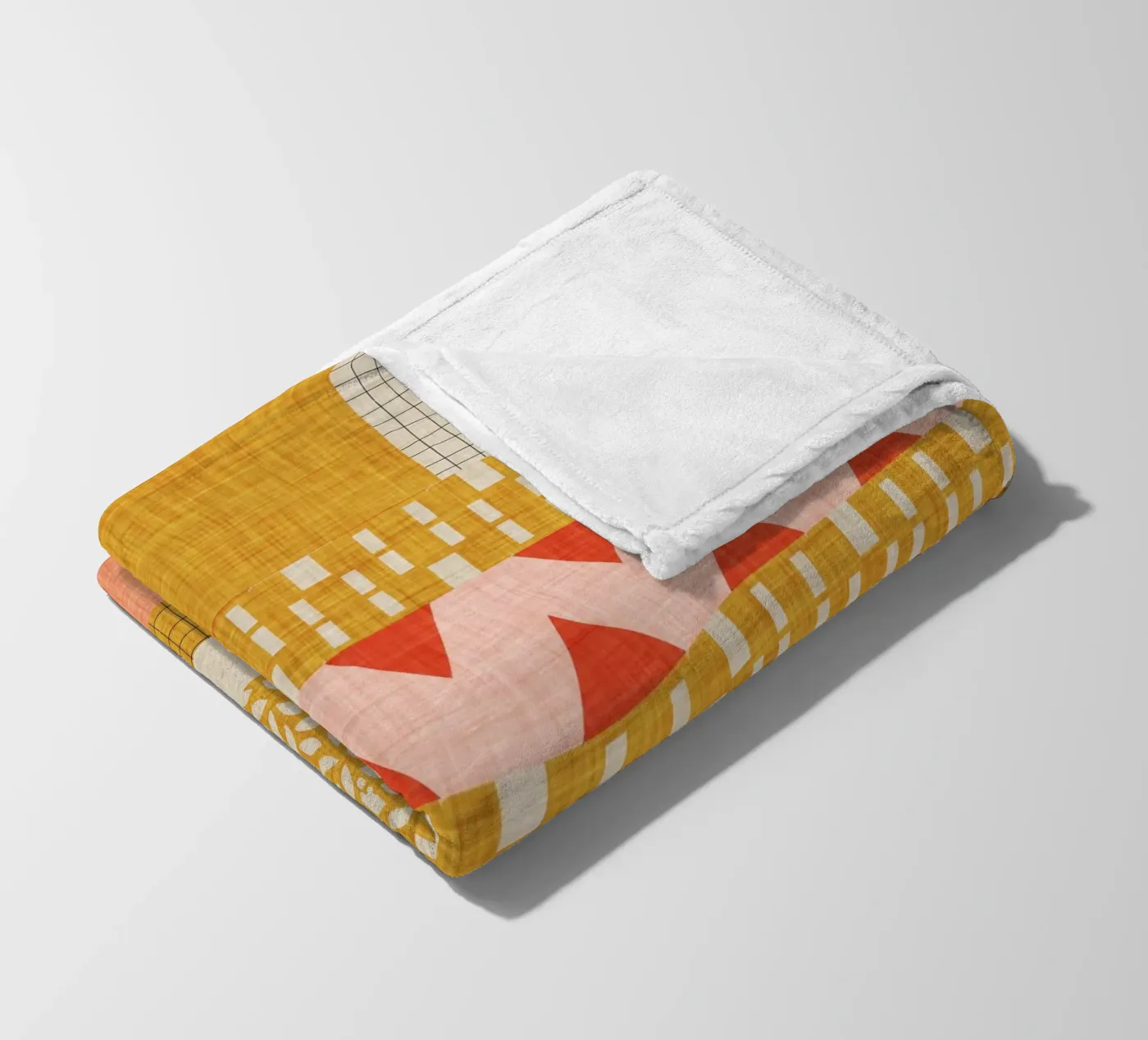 Faux-Textured Patchwork Fleecedecke von susanacosta