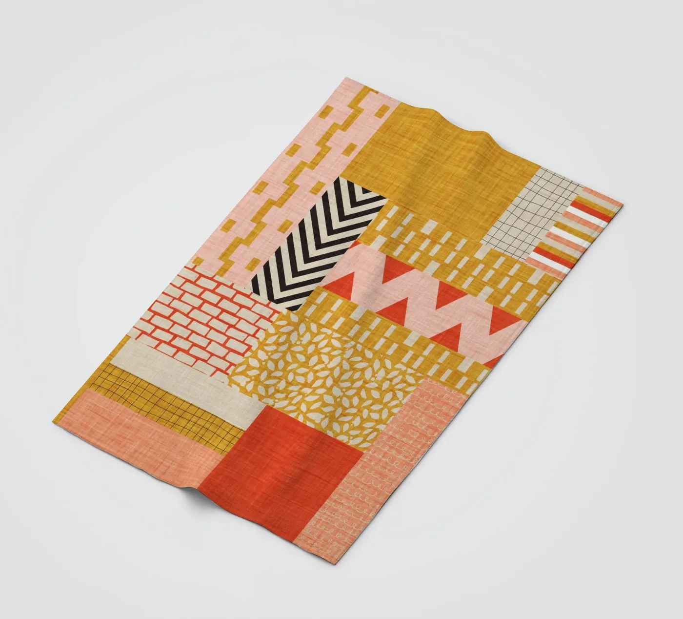 Faux-Textured Patchwork coperta in pile da susanacosta