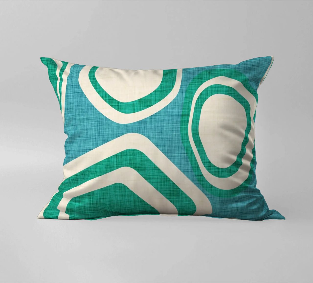 Day at the Lake Blue decorative cushion by susanacosta