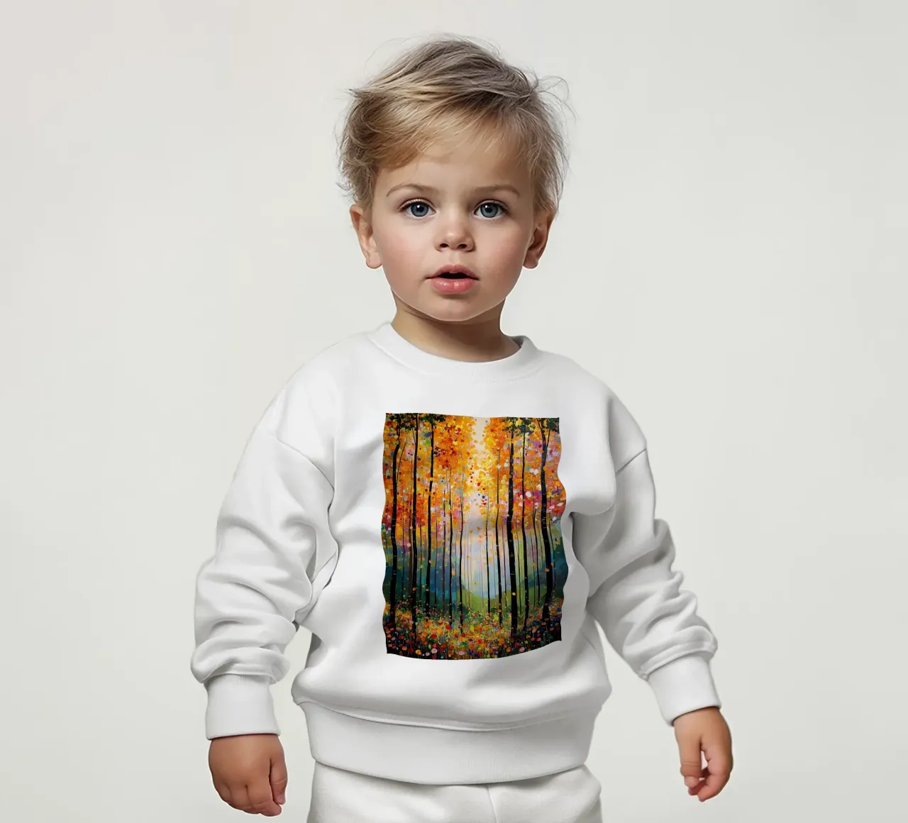 Forest A, style Klimt felpa neonato da MATEOart