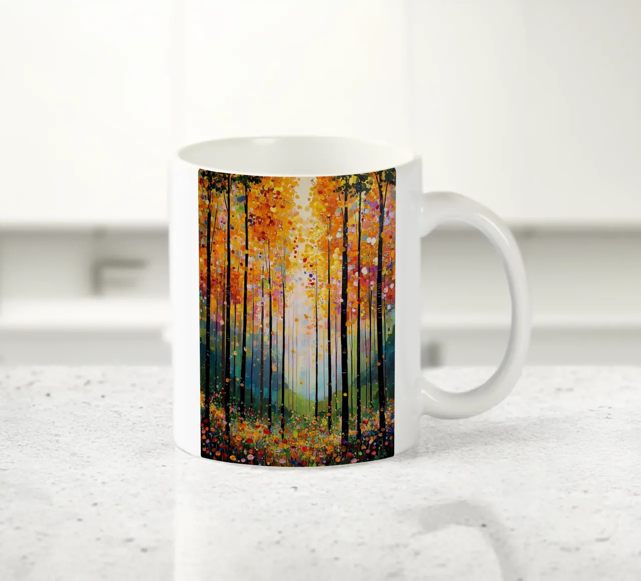 Forest A, style Klimt tazza in ceramica da MATEOart