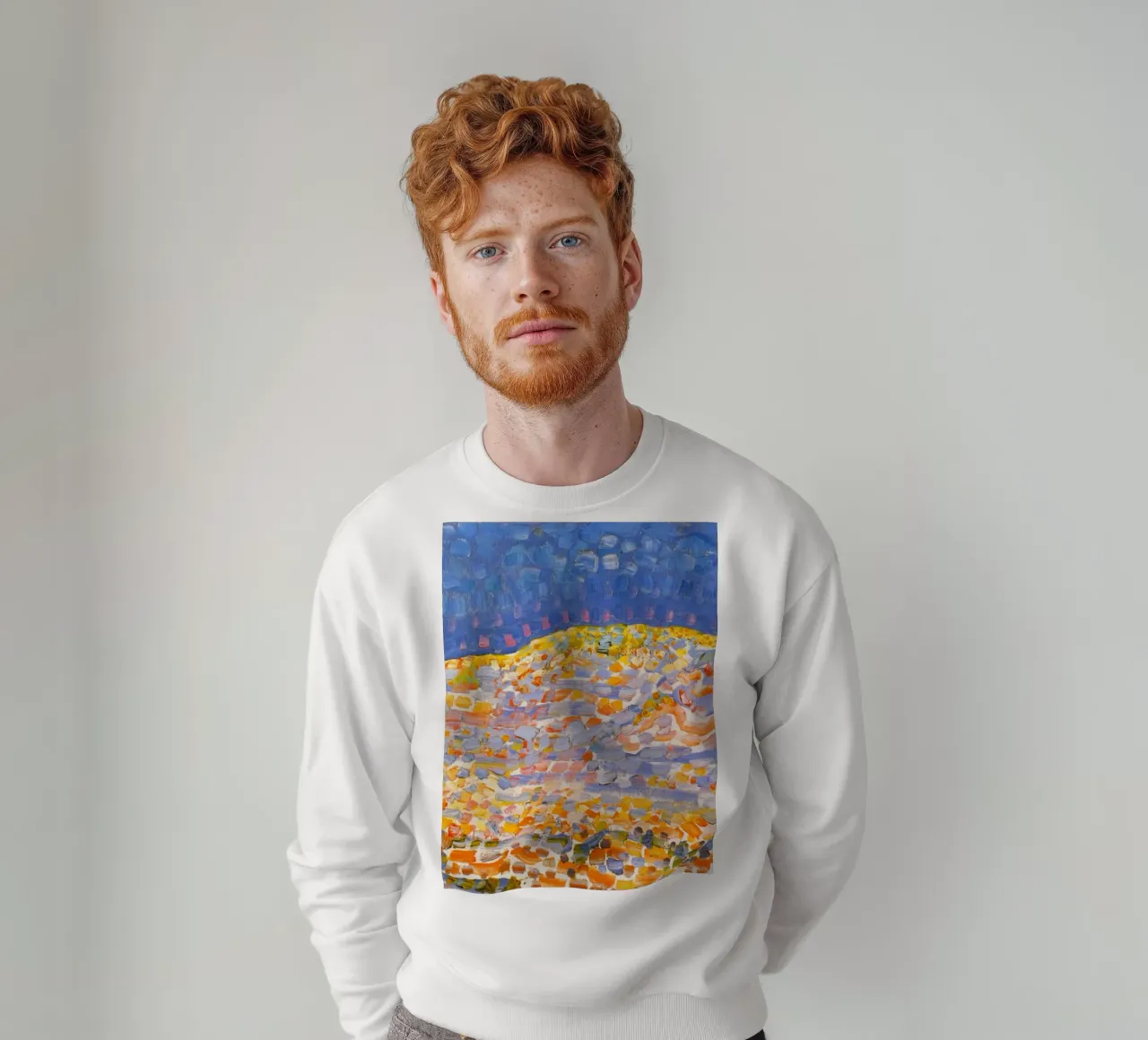 Piet Mondrian – Dune II (1909) felpa da Aesthetic Muse