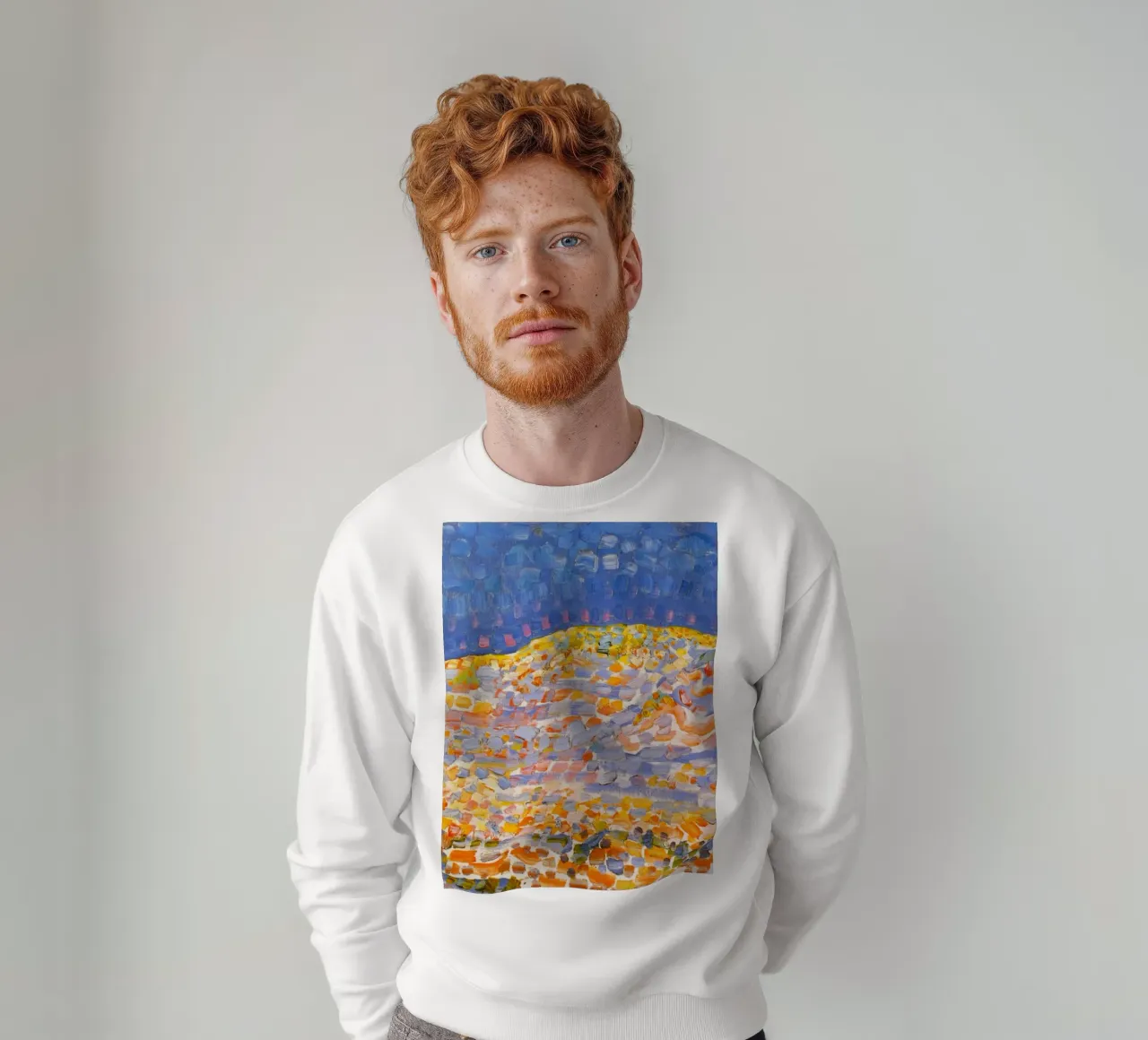 Piet Mondrian – Dune II (1909) felpa da Aesthetic Muse