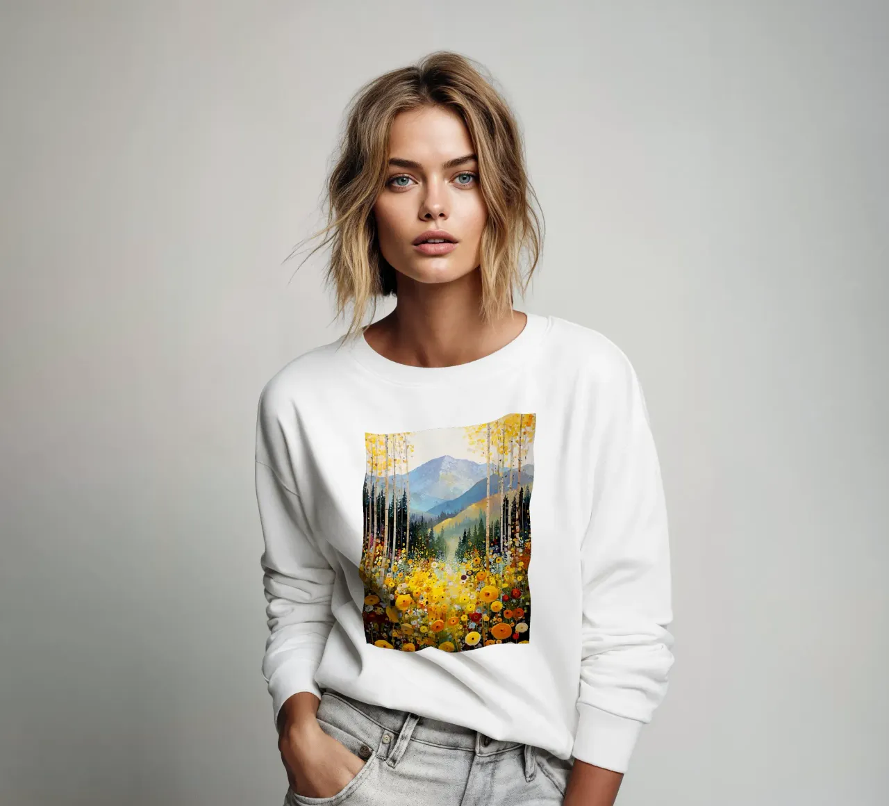 Forest C, style Klimt felpa da MATEOart