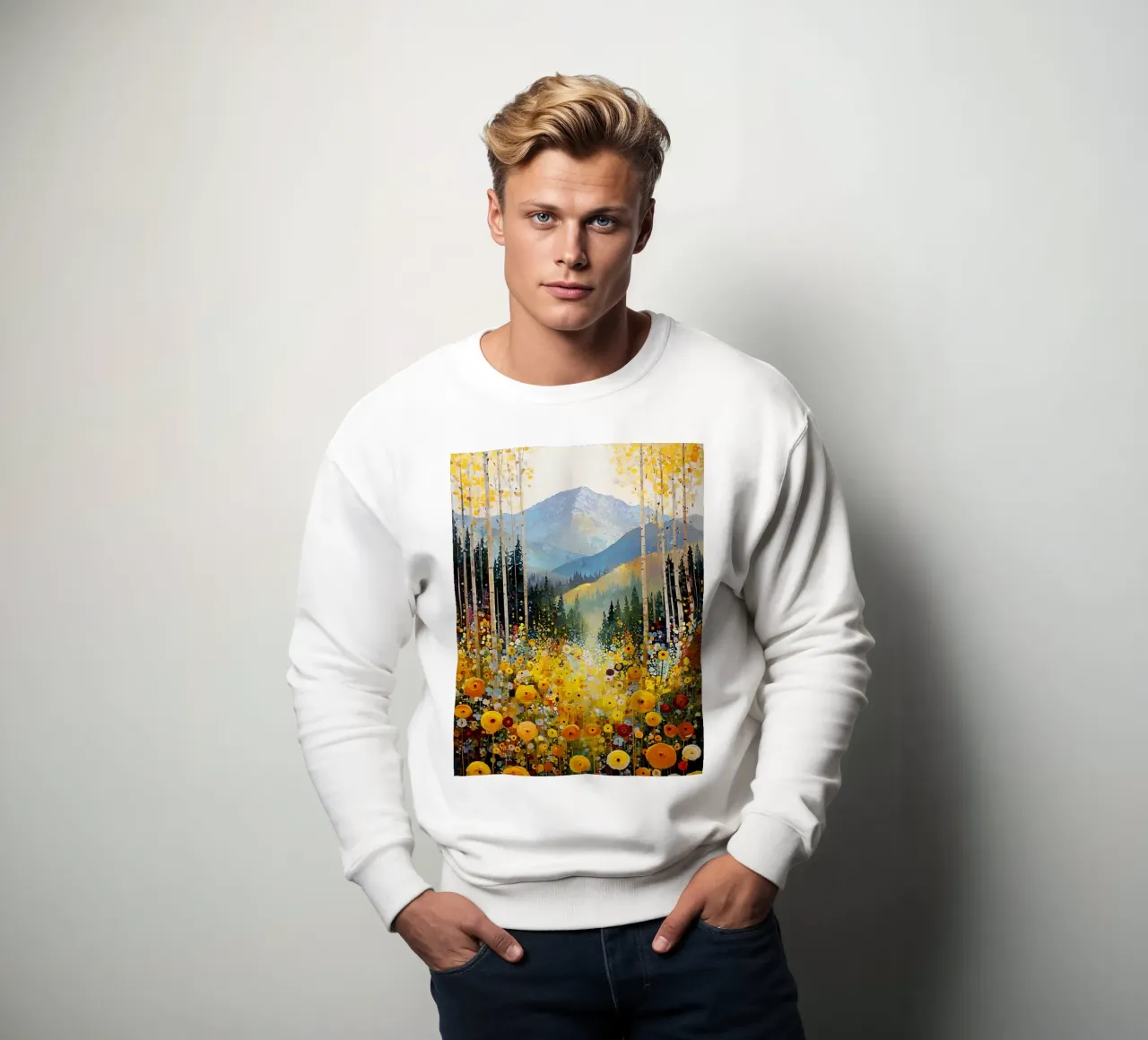 Forest C, style Klimt felpa da MATEOart