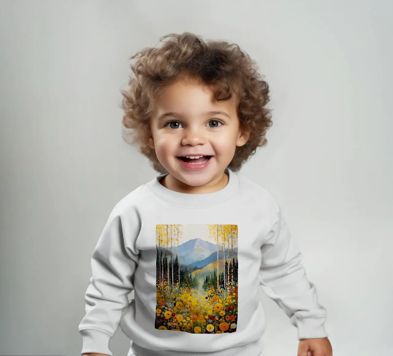 Forest C, style Klimt Baby Sweatshirt von MATEOart