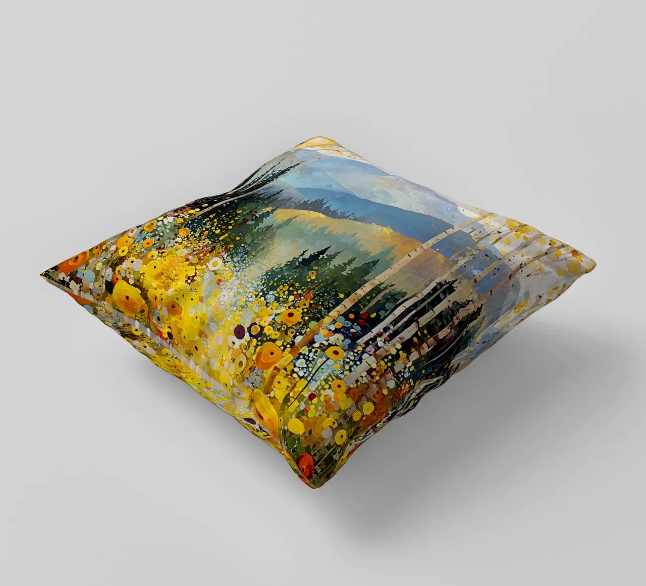 Forest C, style Klimt cuscino da MATEOart