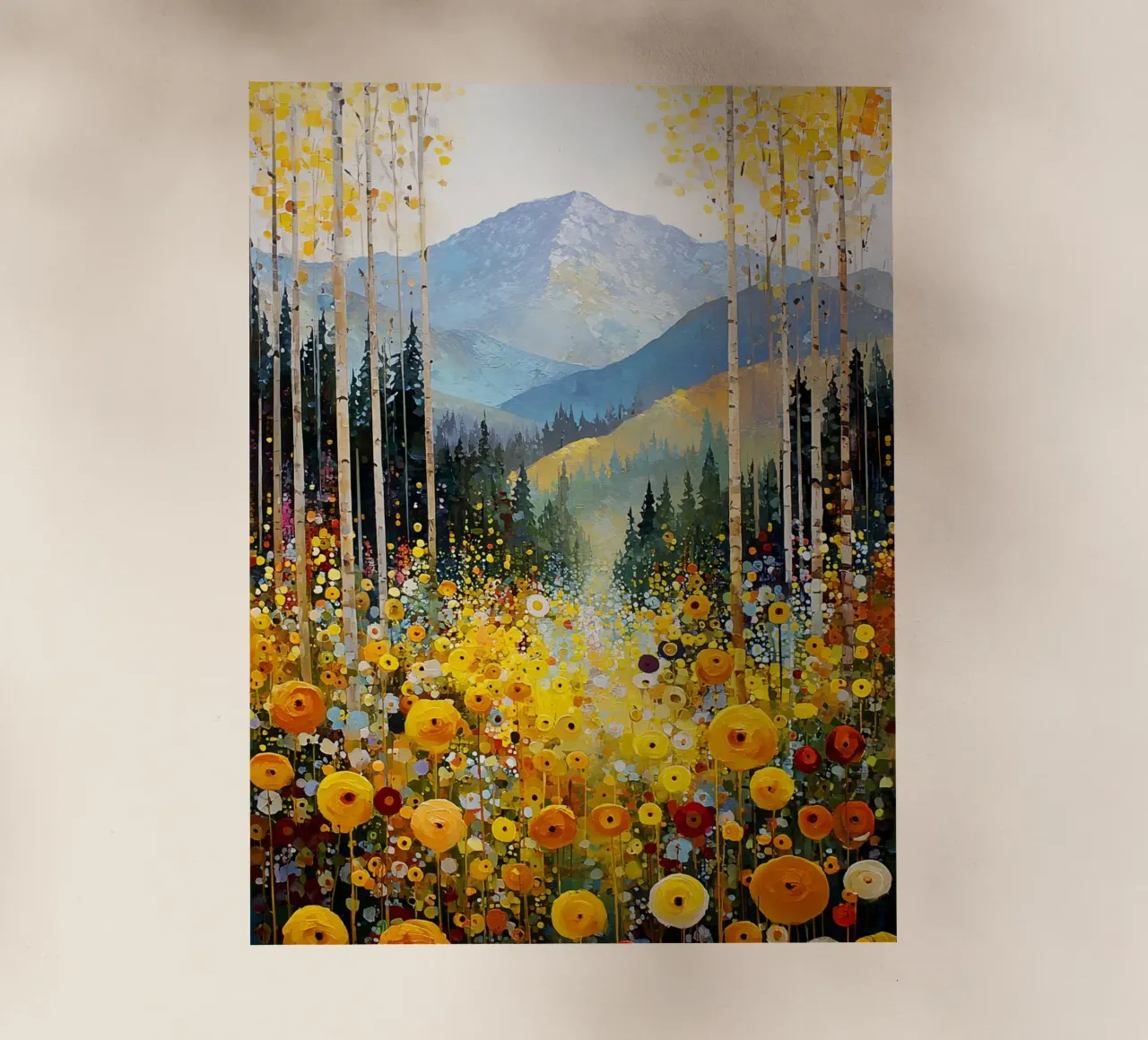 Forest C, style Klimt pellicola backlit da MATEOart