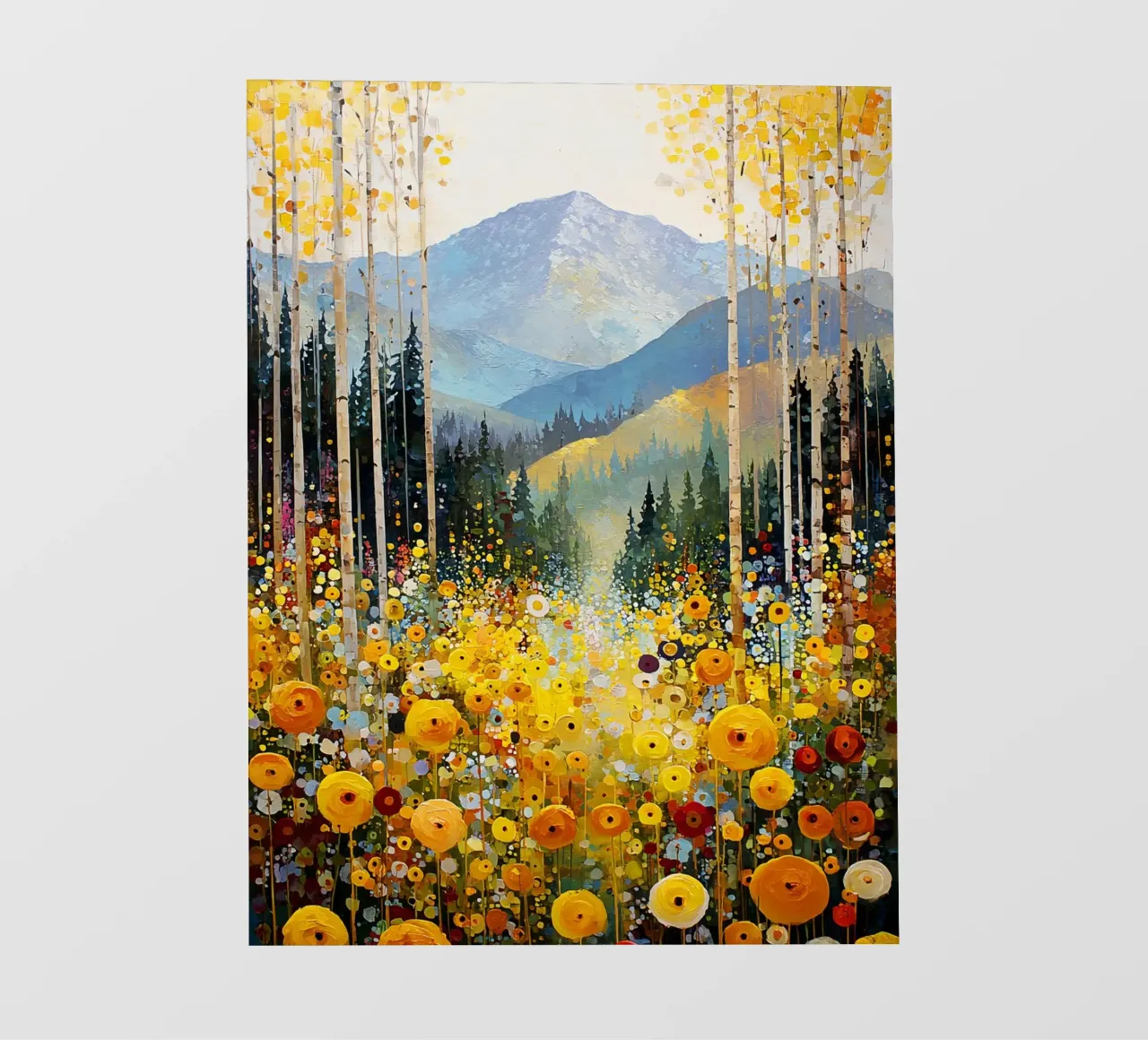 Forest C, style Klimt telo in pvc da MATEOart