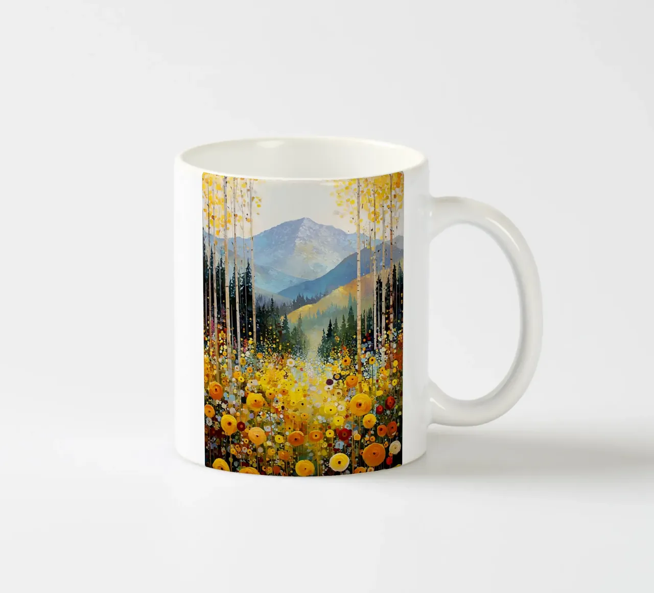 Forest C, style Klimt tazza in ceramica da MATEOart