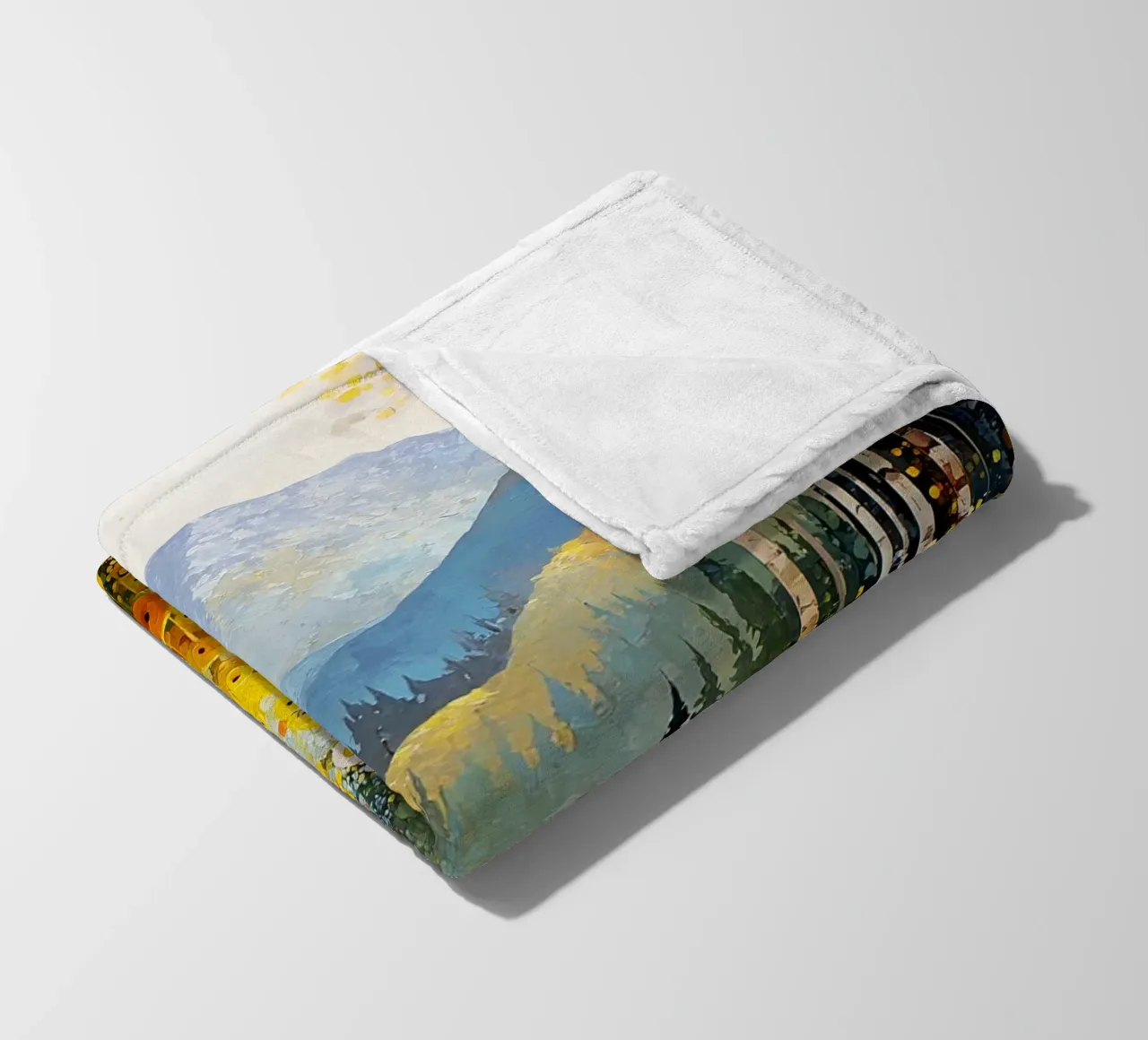 Forest C, style Klimt coperta in pile da MATEOart