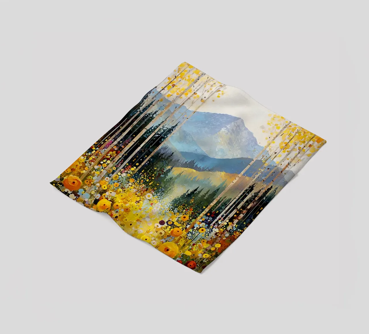 Forest C, style Klimt coperta in pile da MATEOart