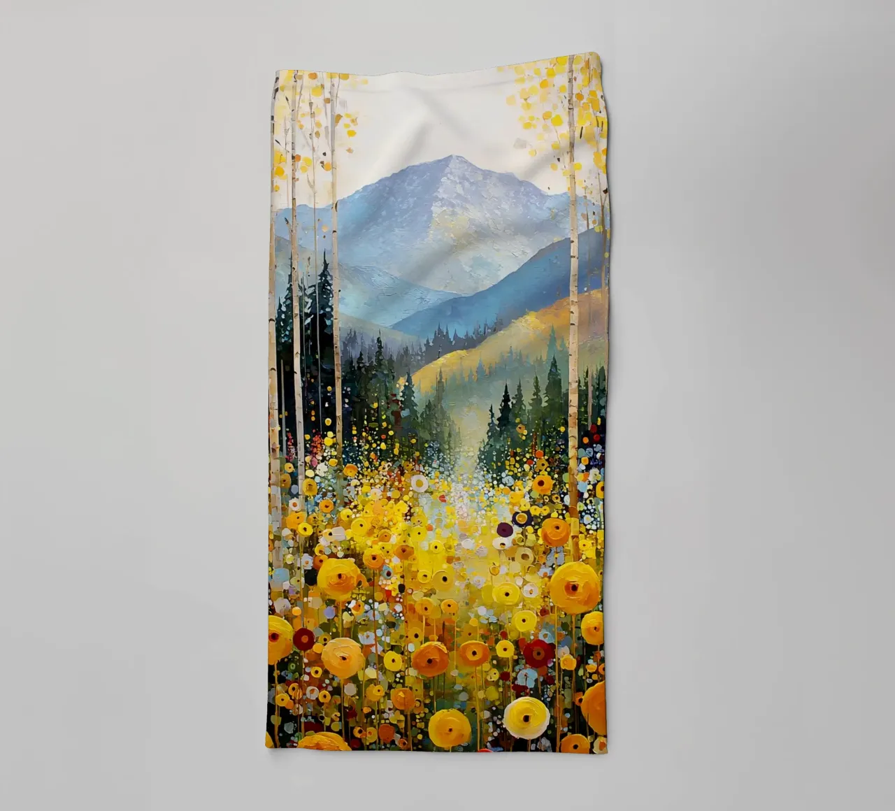 Forest C, style Klimt asciugamano da bagno da MATEOart