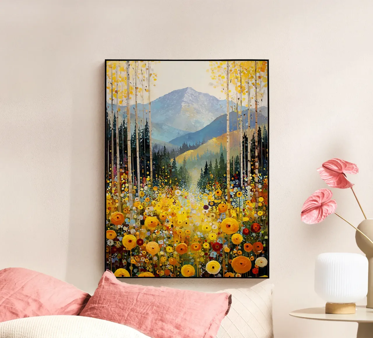 Forest C, style Klimt plexiglass da MATEOart