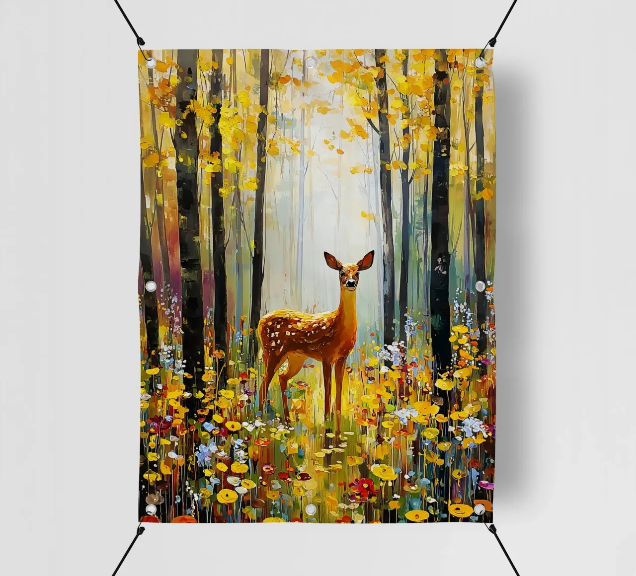 Forest D, style Klimt telo in pvc da MATEOart