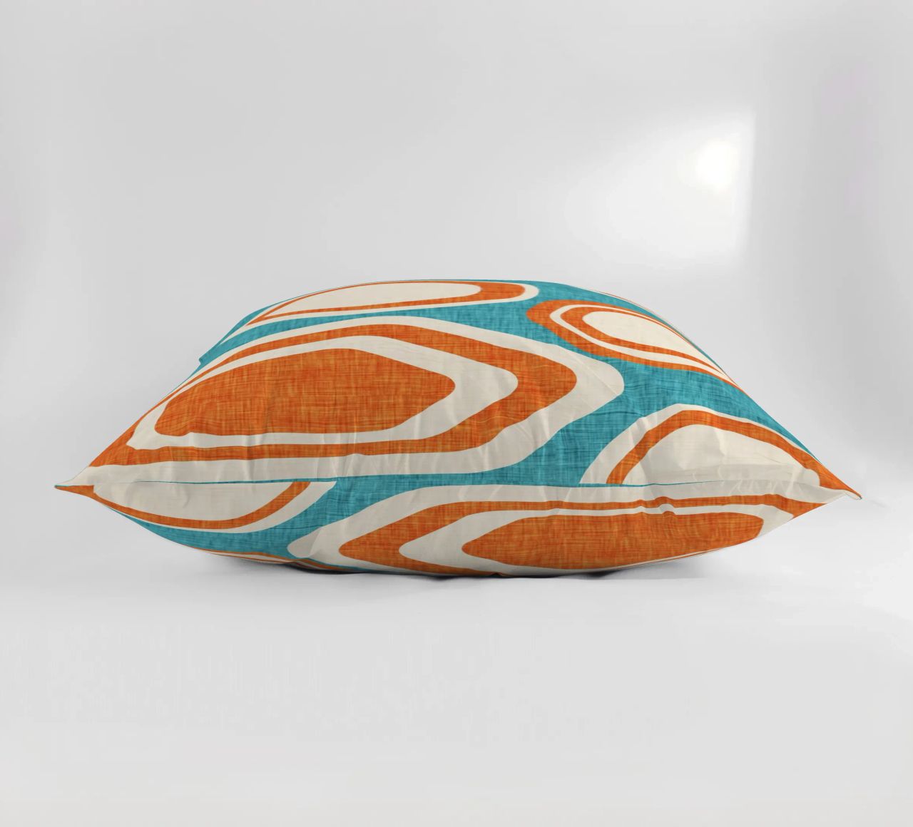 Day at the Lake Blue-Orange decorative cushion by susanacosta