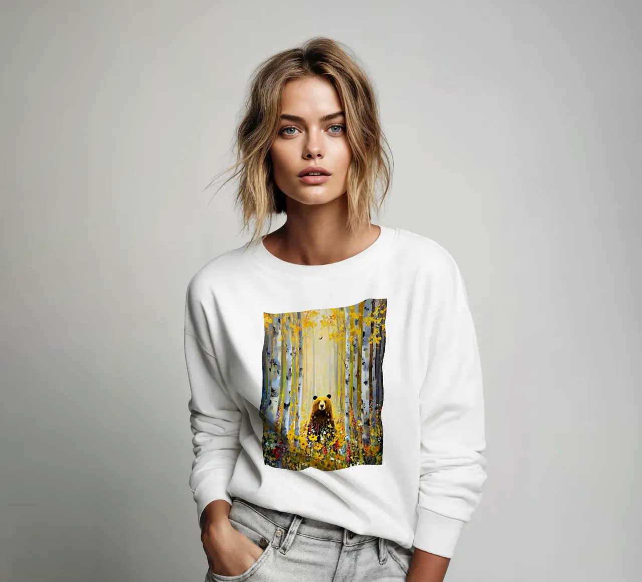 Forest E, style Klimt felpa da MATEOart