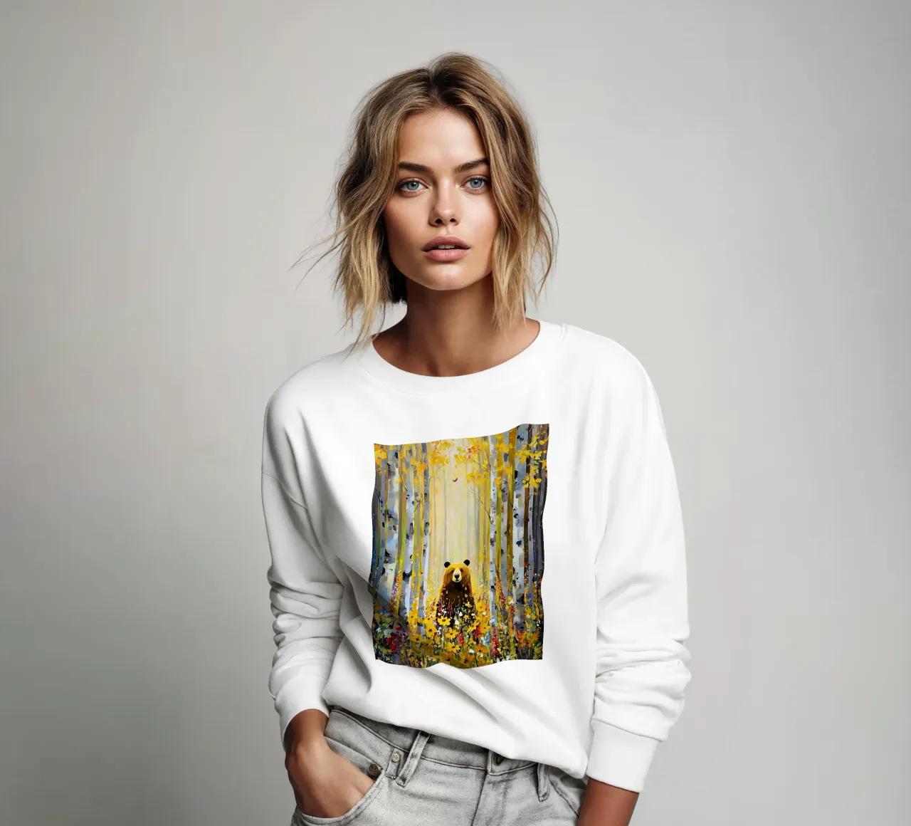 Forest E, style Klimt felpa da MATEOart