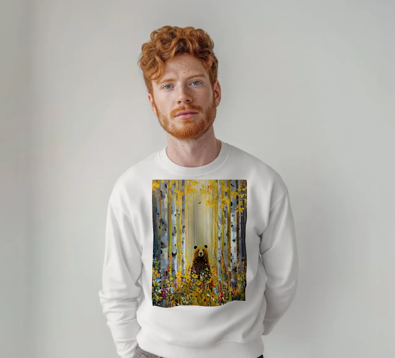 Forest E, style Klimt felpa da MATEOart
