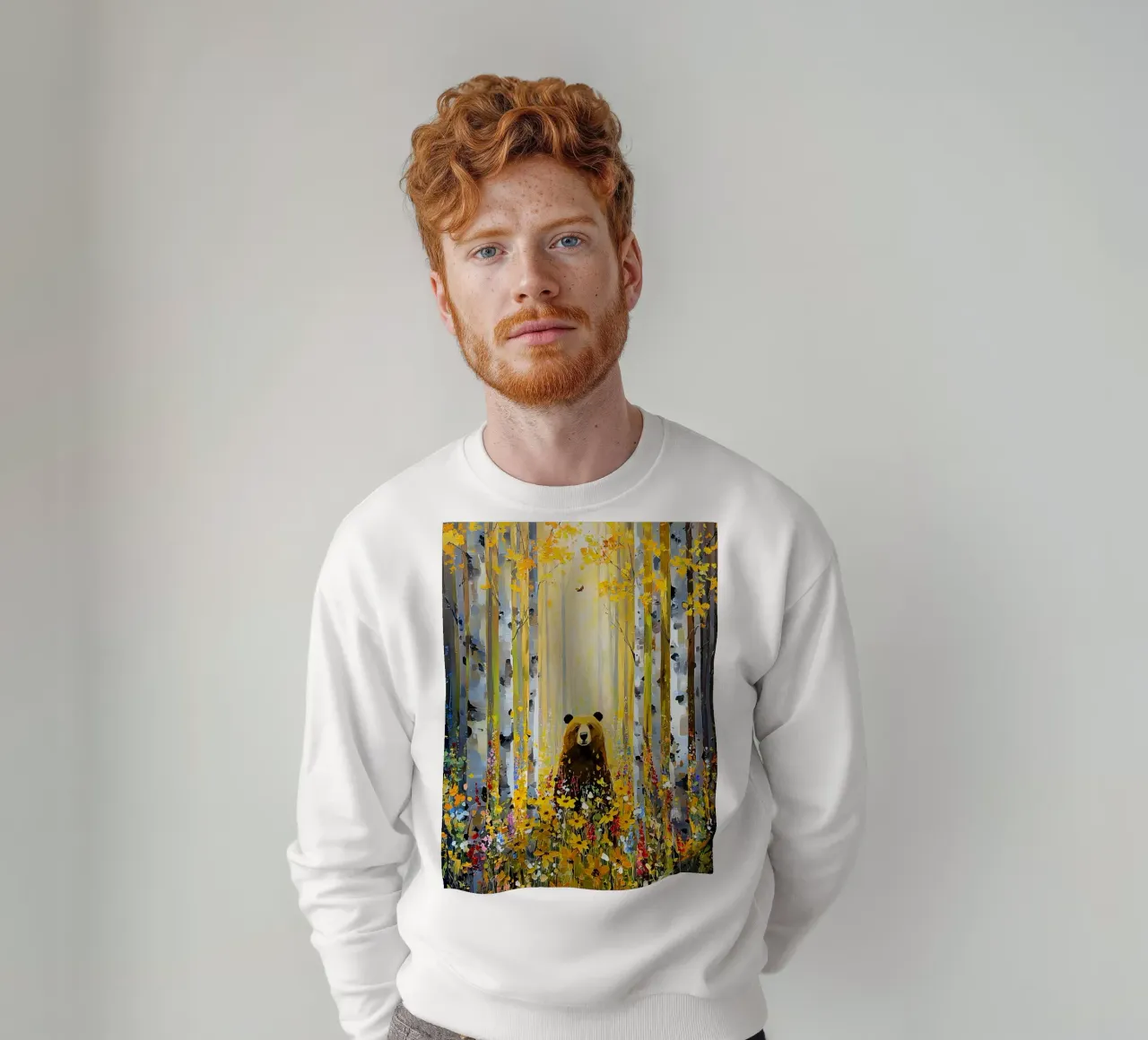 Forest E, style Klimt felpa da MATEOart