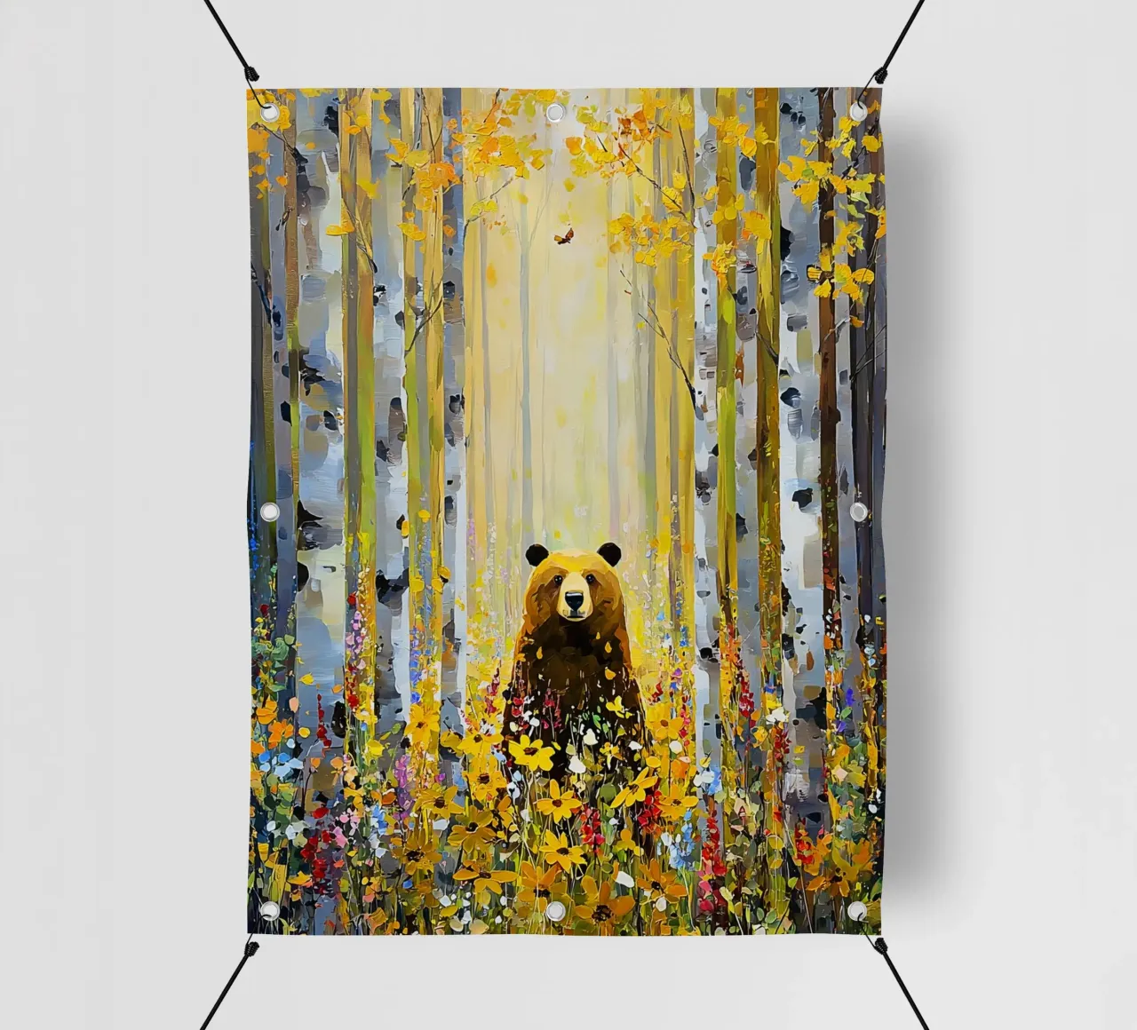 Forest E, style Klimt telo in pvc da MATEOart