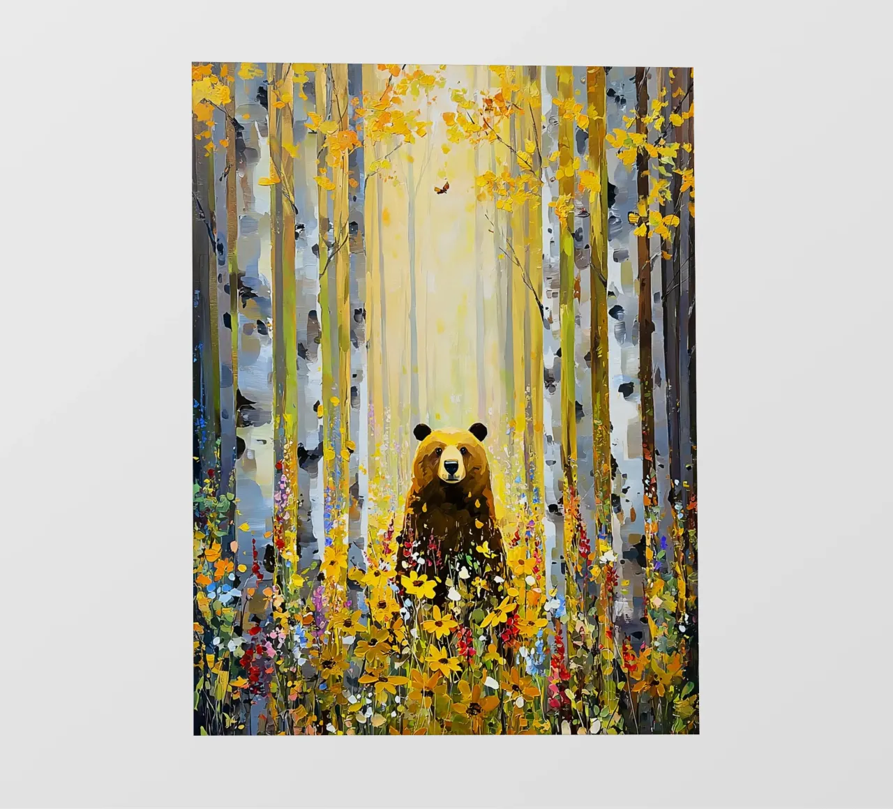 Forest E, style Klimt telo in pvc da MATEOart