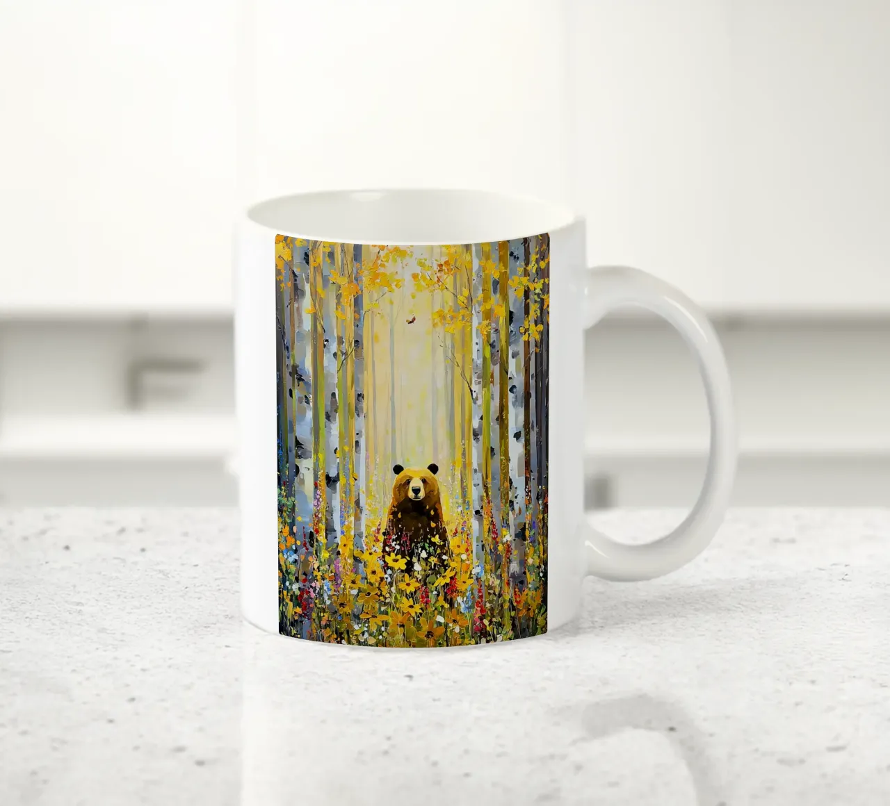Forest E, style Klimt tazza in ceramica da MATEOart