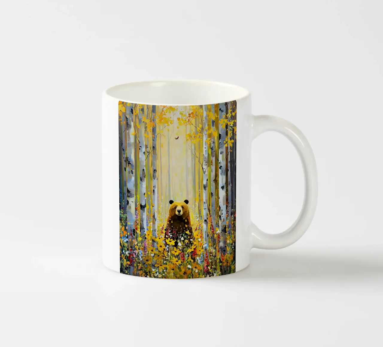 Forest E, style Klimt tazza in ceramica da MATEOart
