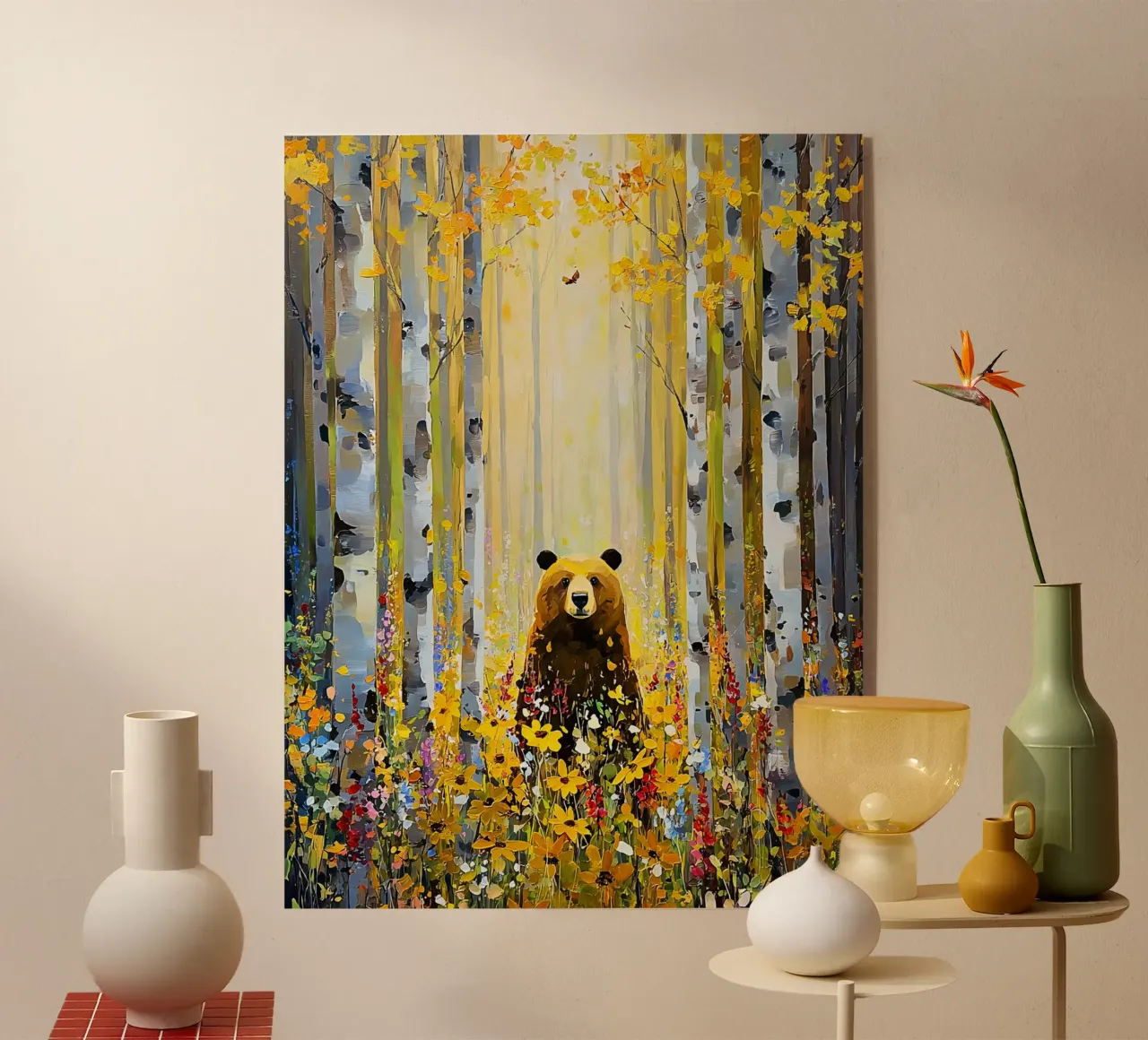 Forest E, style Klimt plexiglass da MATEOart
