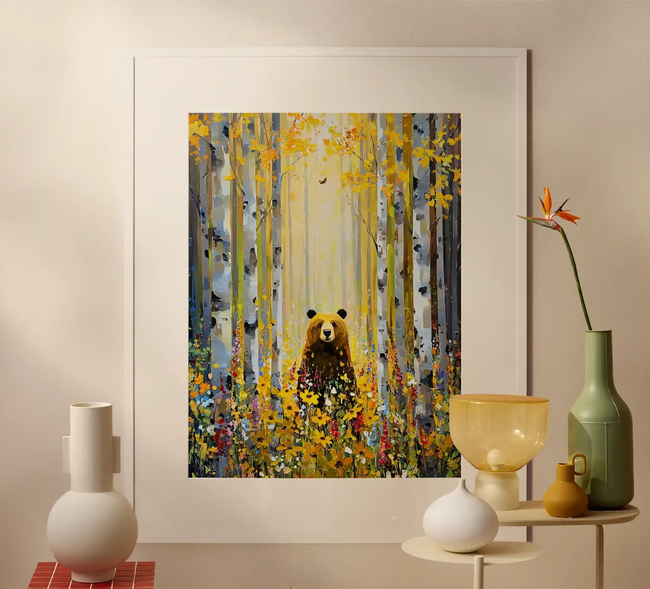 Forest E, style Klimt poster da MATEOart