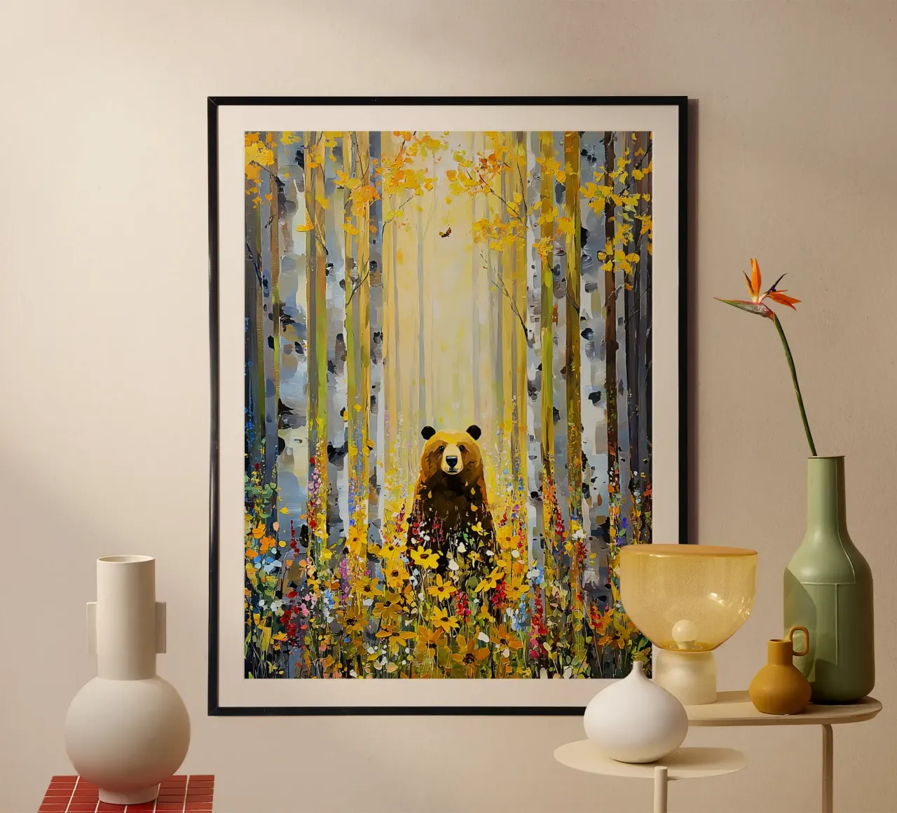 Forest E, style Klimt poster da MATEOart