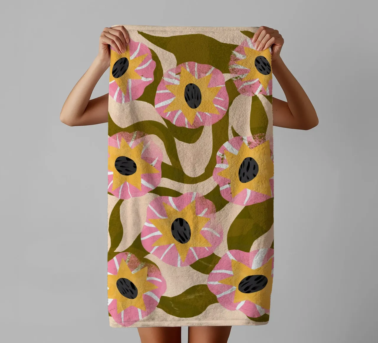 Memory Flowers asciugamano da bagno da Tom Abbiss Smith