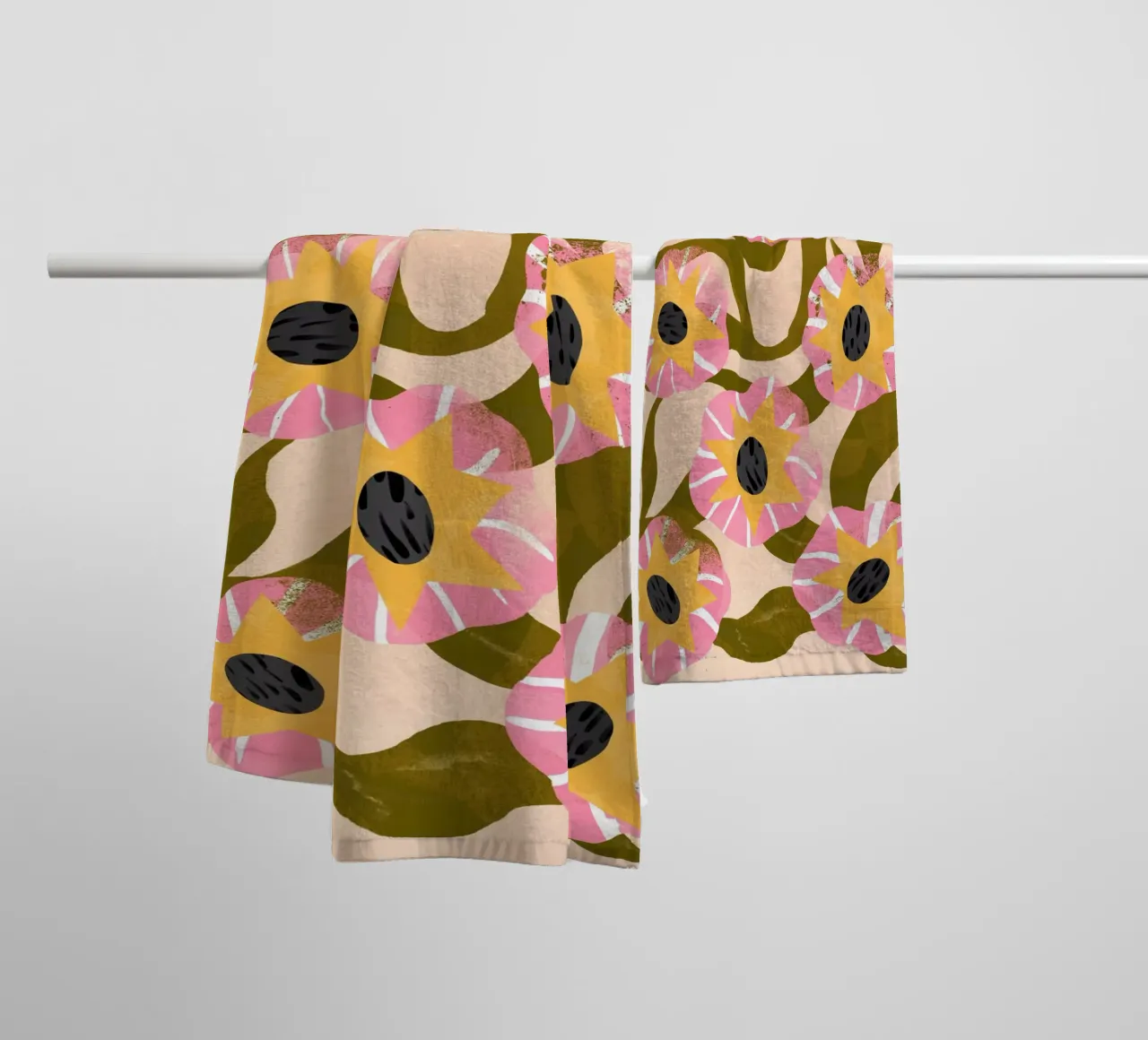 Memory Flowers asciugamano da bagno da Tom Abbiss Smith