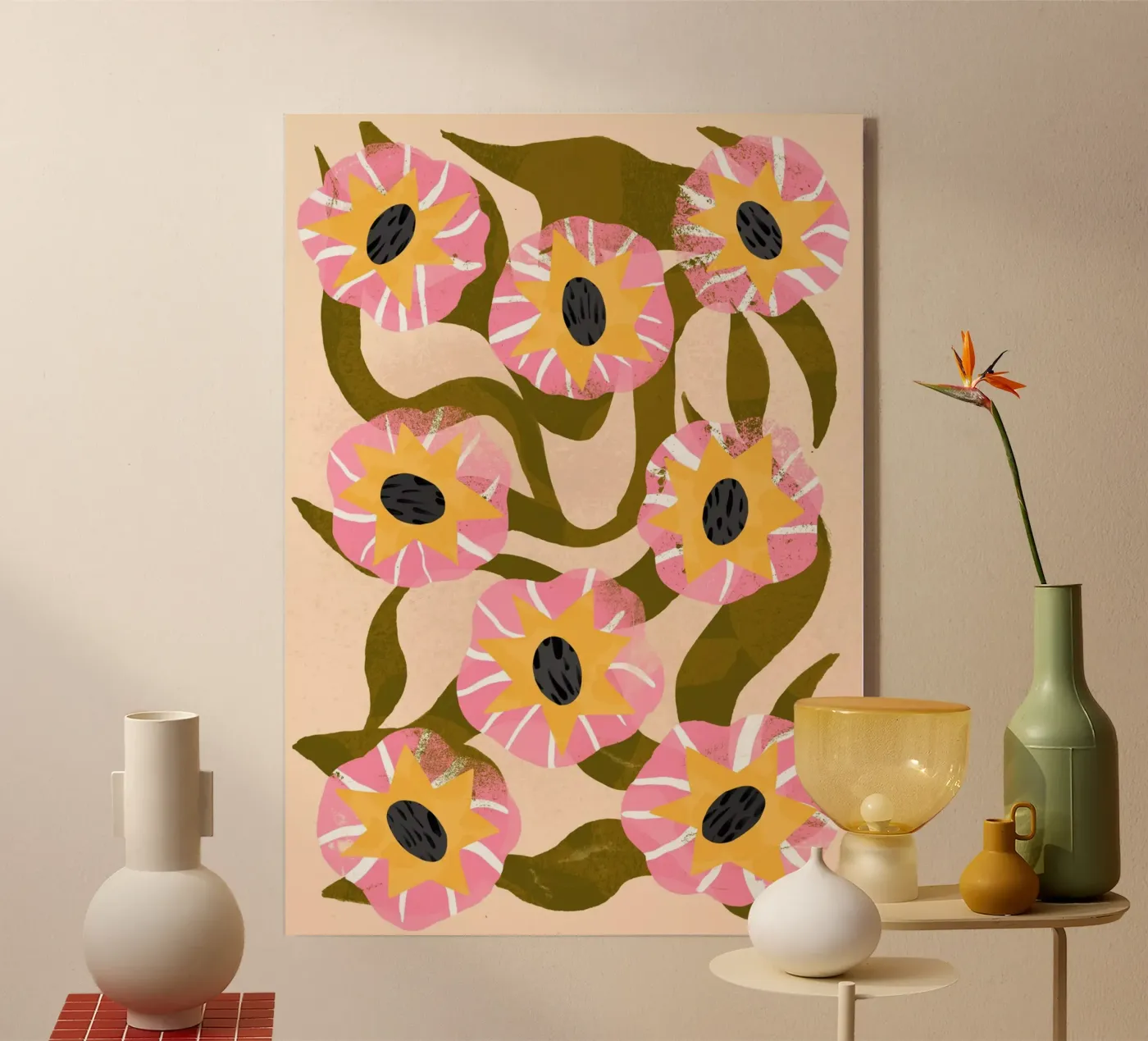 Memory Flowers Acryl-Glas von Tom Abbiss Smith