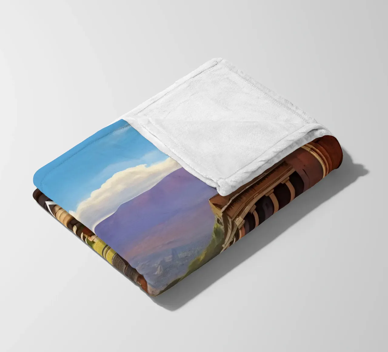 Scena delle rovine di Pompei coperta in pile da Charnwood Prints