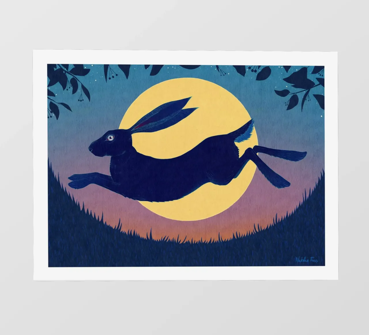 Running Hare pellicola backlit da Natalie Foss