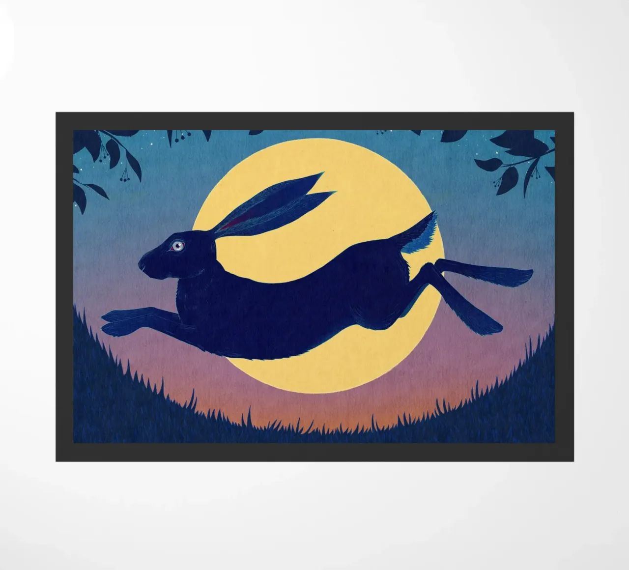 Running Hare deurmat van Natalie Foss