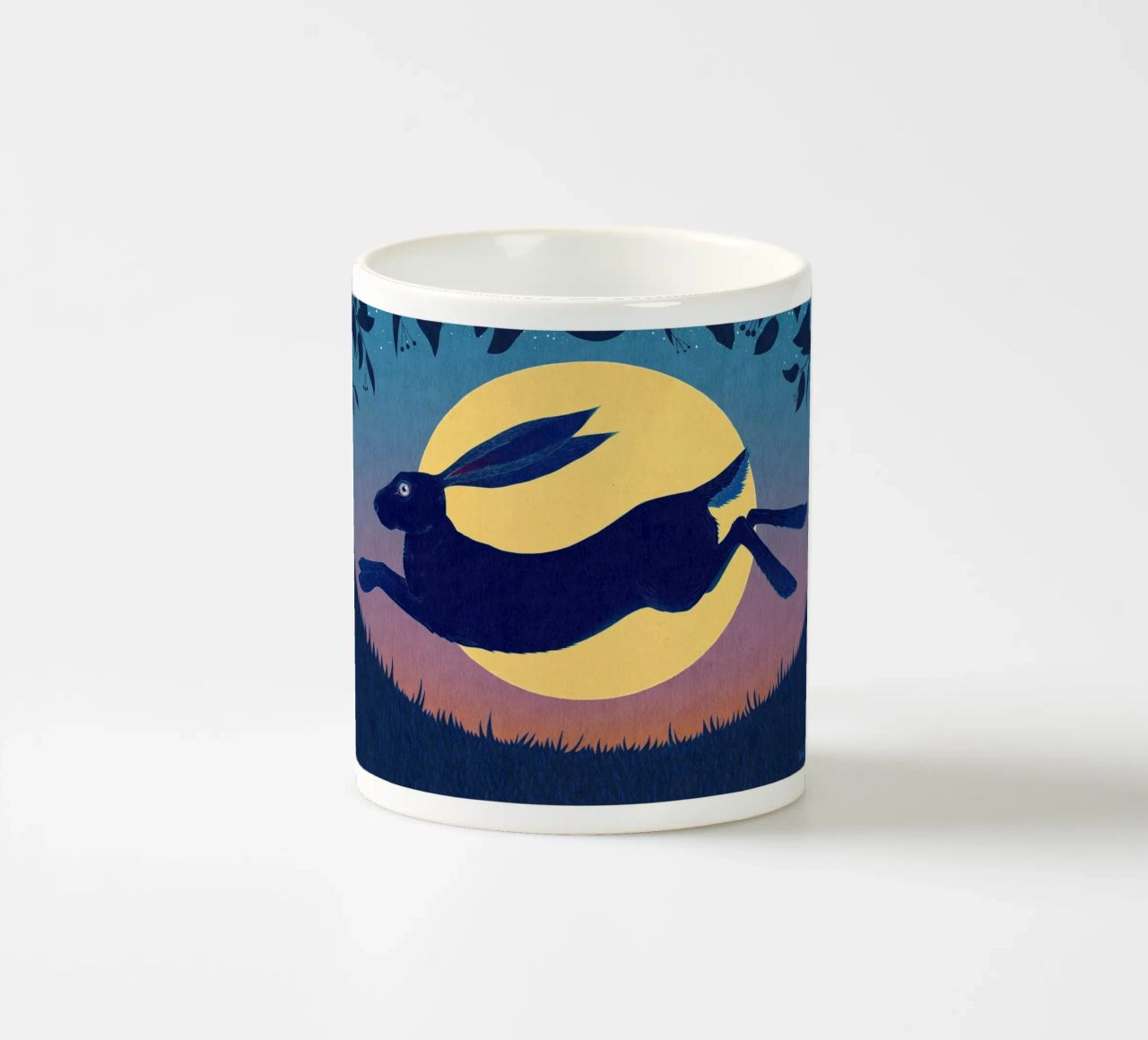 Running Hare tazza in ceramica da Natalie Foss