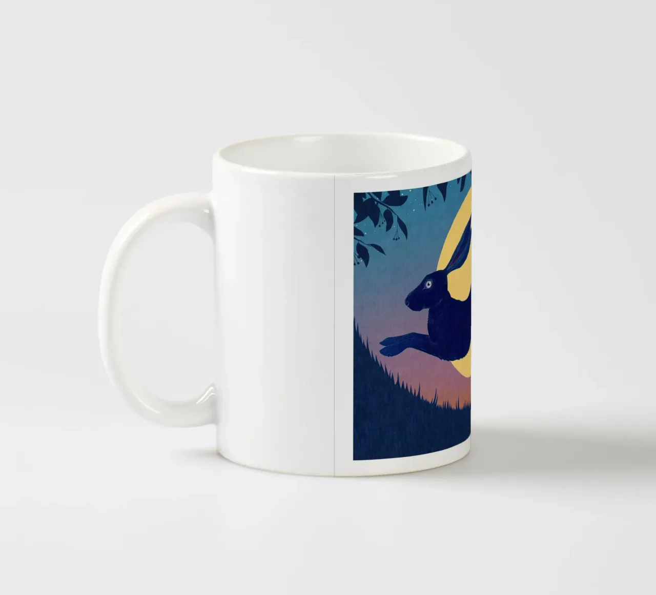 Running Hare Keramik Tasse von Natalie Foss