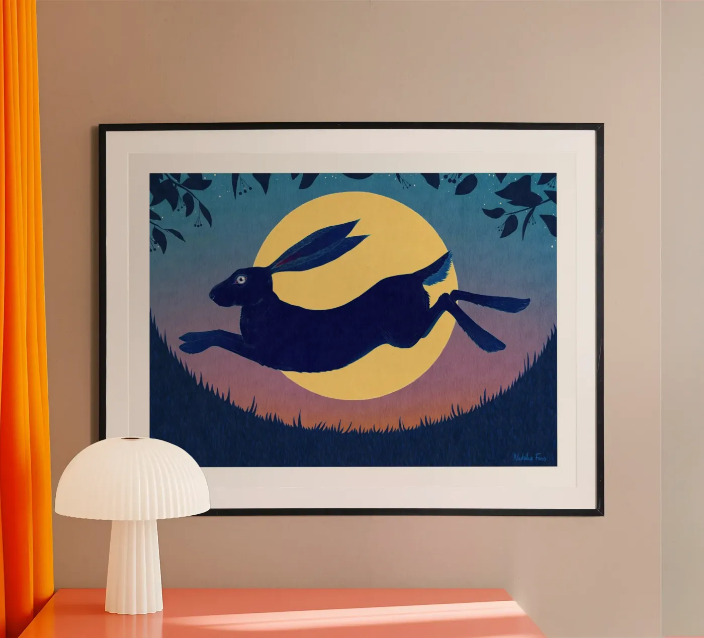 Running Hare poster de Natalie Foss