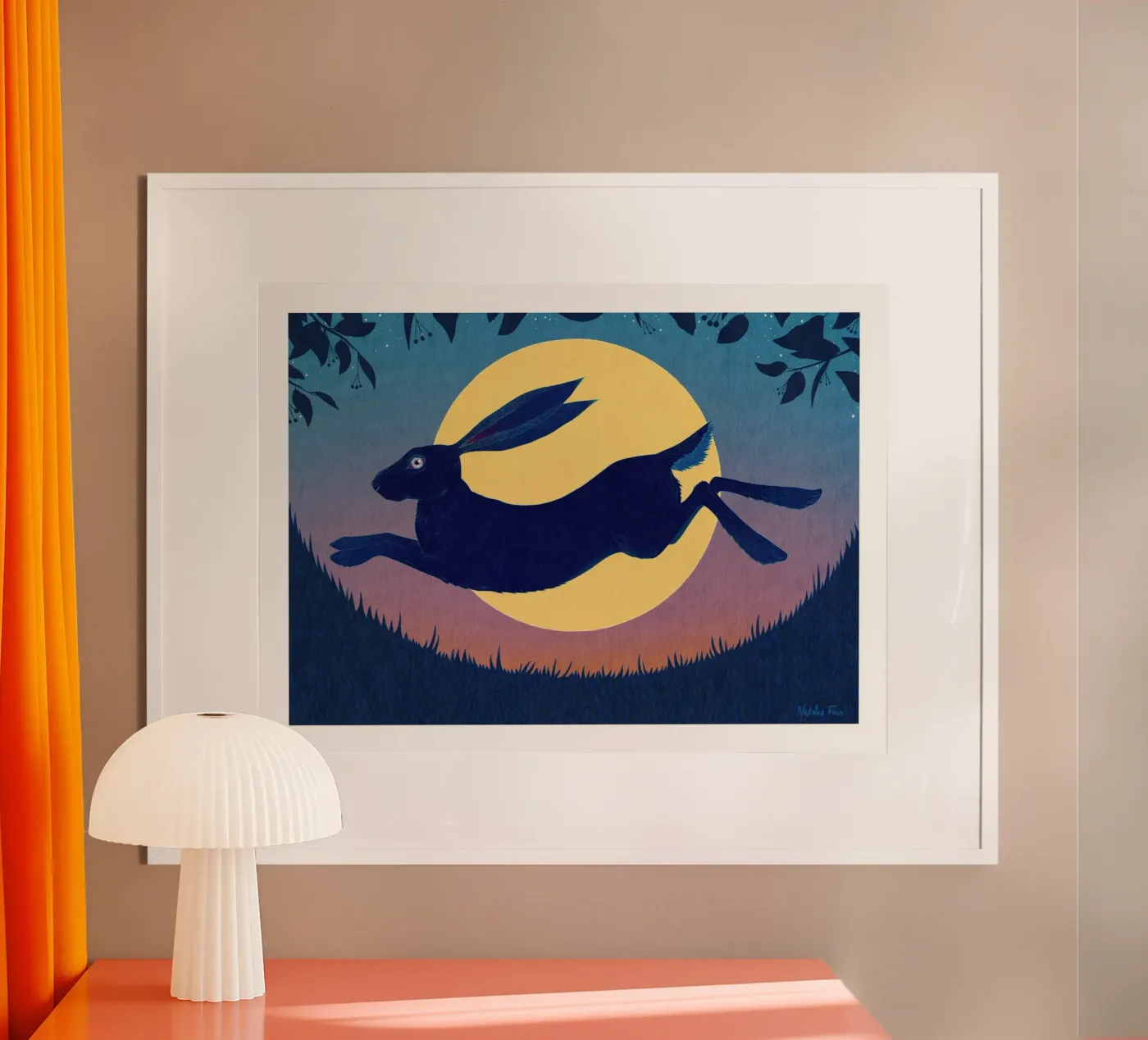 Running Hare poster de Natalie Foss