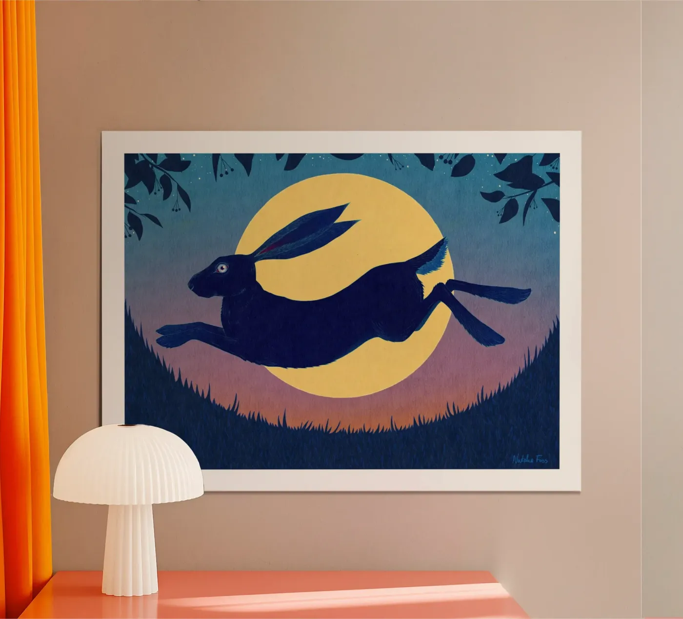 Running Hare poster de Natalie Foss