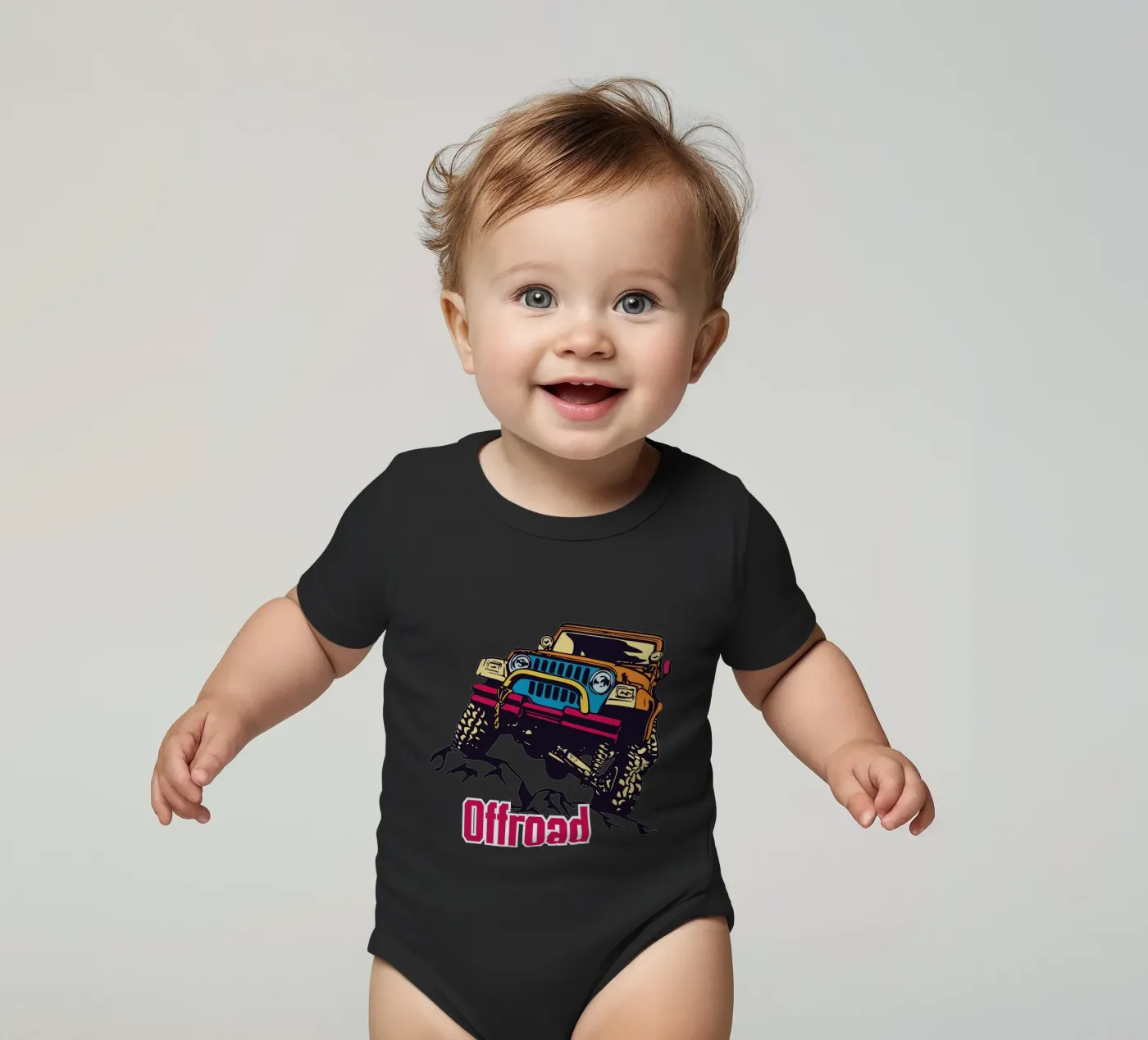 Offroad Kurzarm Babybody von Unique Urban Life