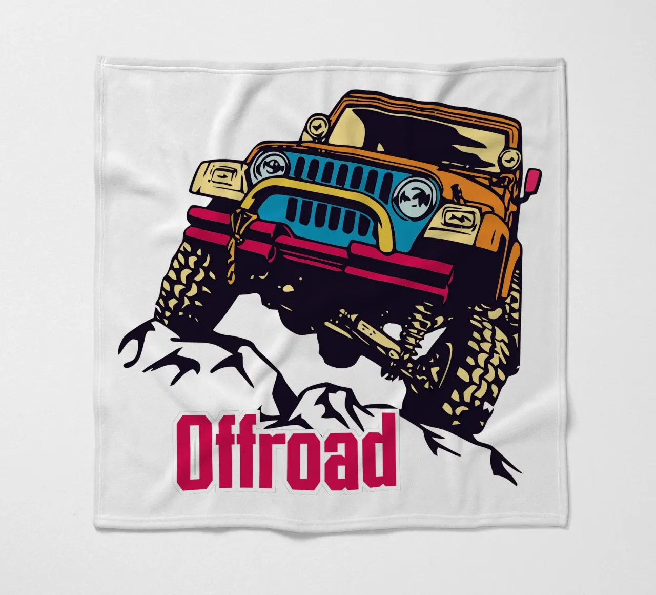 Offroad fleece blanket by Unique Urban Life