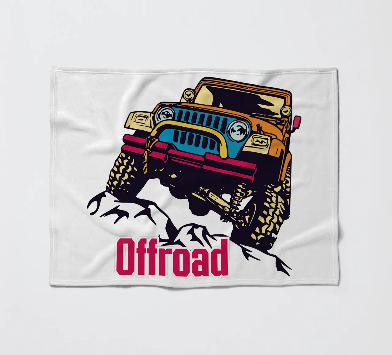 Offroad fleece blanket by Unique Urban Life