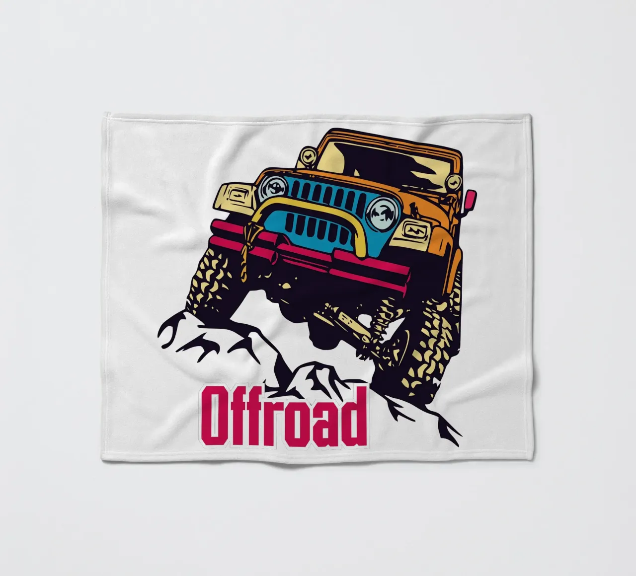 Offroad fleece blanket by Unique Urban Life