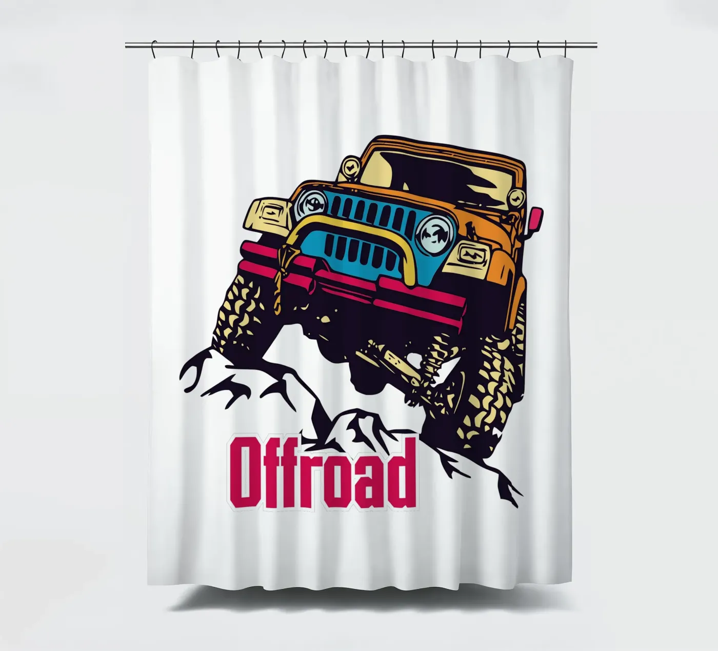 Offroad douchegordijn van Unique Urban Life