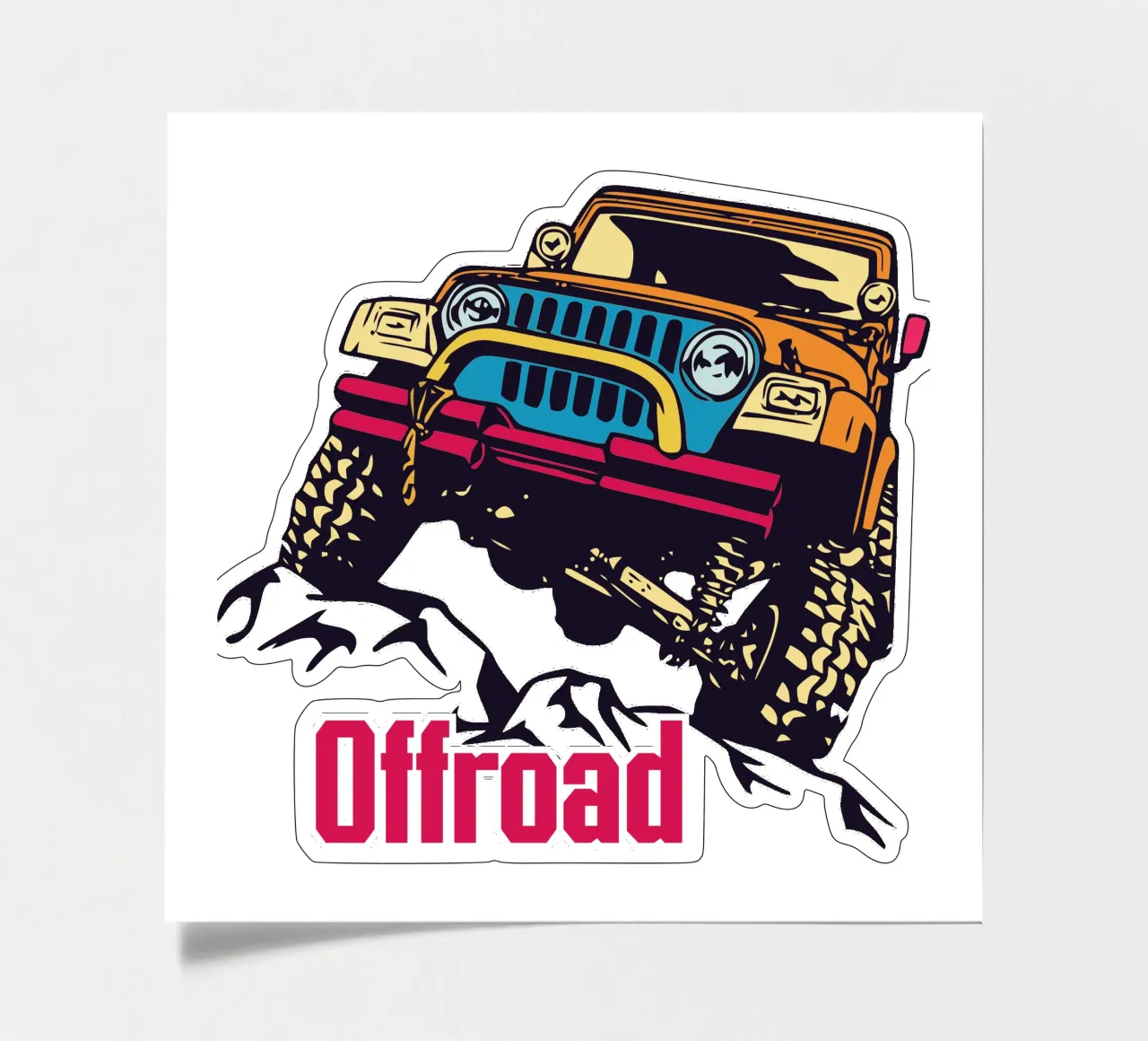 Offroad Stickerbogen von Unique Urban Life