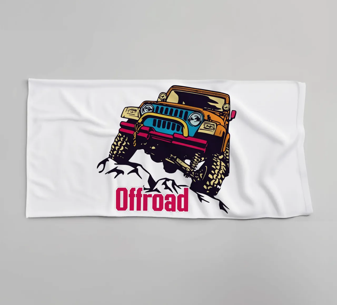 Offroad badhanddoek van Unique Urban Life
